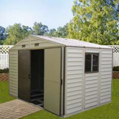 Picture of a nice vinyl shed by Duramax